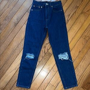 Asos Blue Distressed Jeans